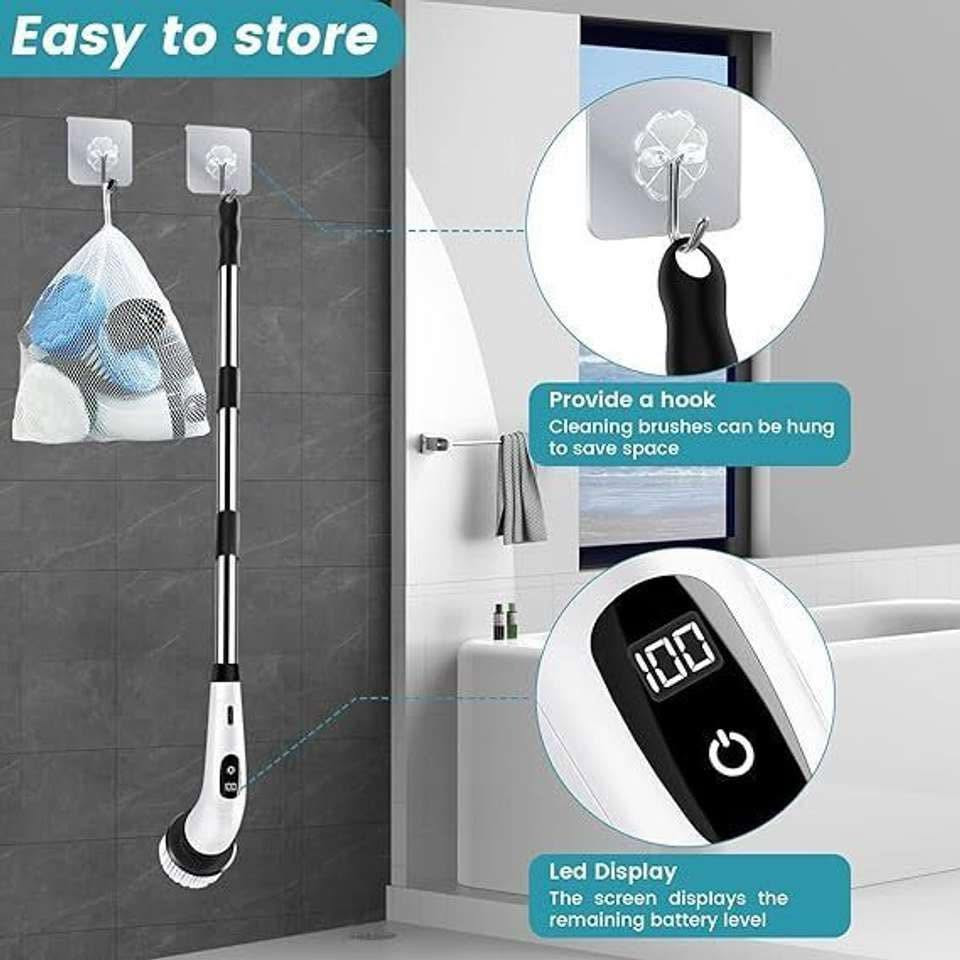 هذه فرشاة تنظيف كهربائية لاسلكية متعددة الوظائف (Multifunctional Electric Cleaning Brush)، تُستخدم هذه الأداة لتسهيل مهام التنظيف المنزلي الصعبة دون عناء، وإليك أهم مواصفاتها التقنية بناءً على البيانات الموضحة على العبوة:القدرة الكهربائية القصوى: 25 واط (Maximum power 25W)، مما يمنحها قوة دوران كافية لإزالة الأوساخ المستعصية والدهون.مدة الشحن: تدعم الشحن السريع خلال 3 ساعات فقط (Fast charge in 3 hours).مدة التشغيل المتواصل: تعمل بشكل مستمر لمدة تصل إلى 90 دقيقة بعد شحنها بالكامل (Used continuously for 90 minutes).رؤوس متعددة: تأتي العبوة مع مجموعة من الرؤوس والفرش القابلة للتبديل لتناسب مختلف الأسطح والزوايا في المطابخ، الحمامات، الأرضيات، وحتى زجاج النوافذ والسيارات.


**إذا كنت صاحب هذا الإعلان وتريد حذفه لأي سبب، رجاءا أرسل رسالة إلى الدعم الفني**