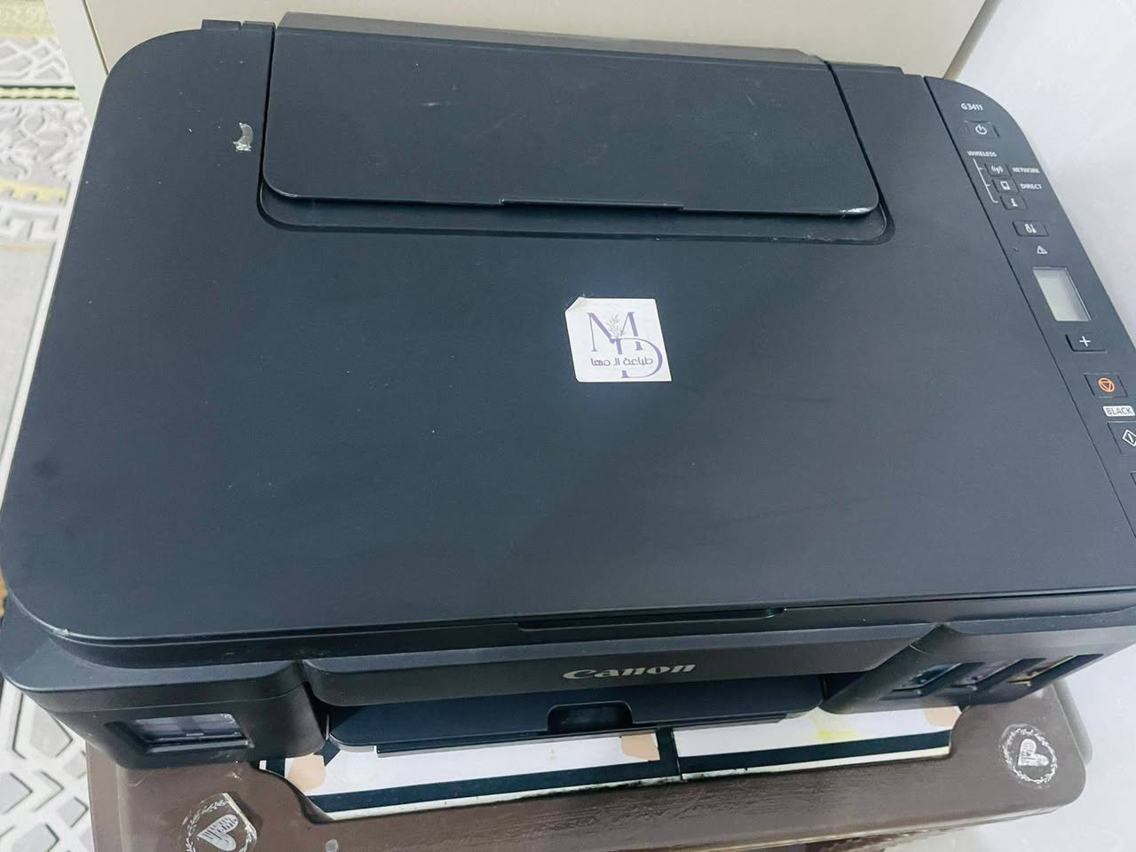 السلام عليكم طابعه  صور استنساخ ملون وعادي كانون G4311 للبيع السعر 125 التواصل ع فيس رقم الواتساب ***********
