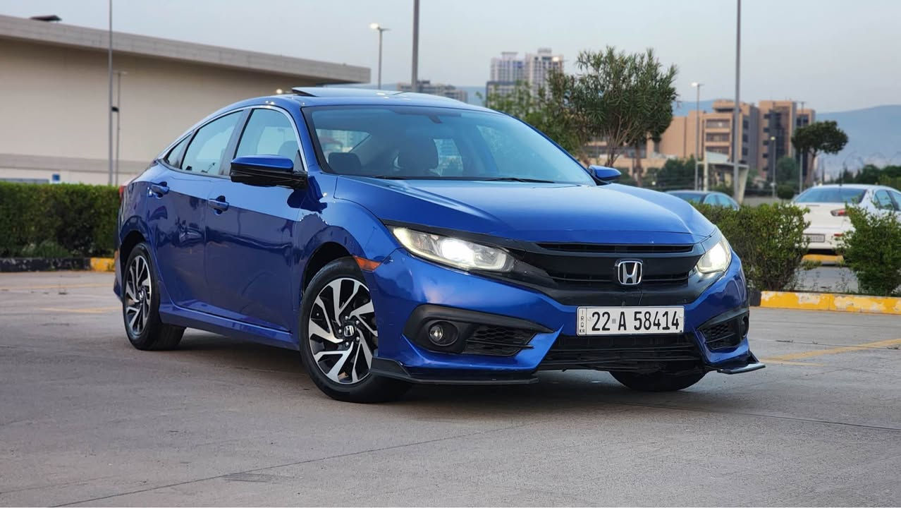 Honda civic 2017
هۆندا سیڤیک ٢٠١٧
بەسمە
شغال 
تەحدید سرعة
سوكان ڤۆلیوم
برێک بەسمە
سێ مۆدی لێخوڕین (نۆڕماڵ، سپۆرت، ئیکۆ)
ئۆتۆ هۆڵد
 سڵاید
دوو کامێرا 
مەکینە ٢.٠ بێ تۆربۆ
گێر ئۆتۆماتیک
سەنەوی و ژینگە و ڕێگاوبان ی تا 2028 تازەیە 
بە شەرتی تەحویل 
یەک چەمەلەغی بۆیاخە 
نرخ :104 قفڵ 
شوێن : سلێمانی
‏*********** السليمانية, العراق
