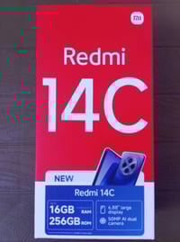 جهاز ريدمي 14c جهاز مستعمل 5ايام النظافة 100/100 الذاكره 256 الرام16 ا...