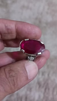 ياقوت احمر • فضة 925 • باريسي