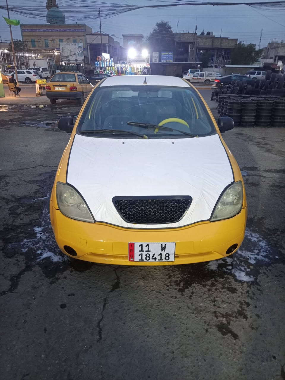 طيبه موديل 14 بيه جاملغ مبدل خيط بخار تايرات جدد هيئه وغرامات مصفره هزه جديده بسمي السعر 35 بغداد حي العامل ***********
