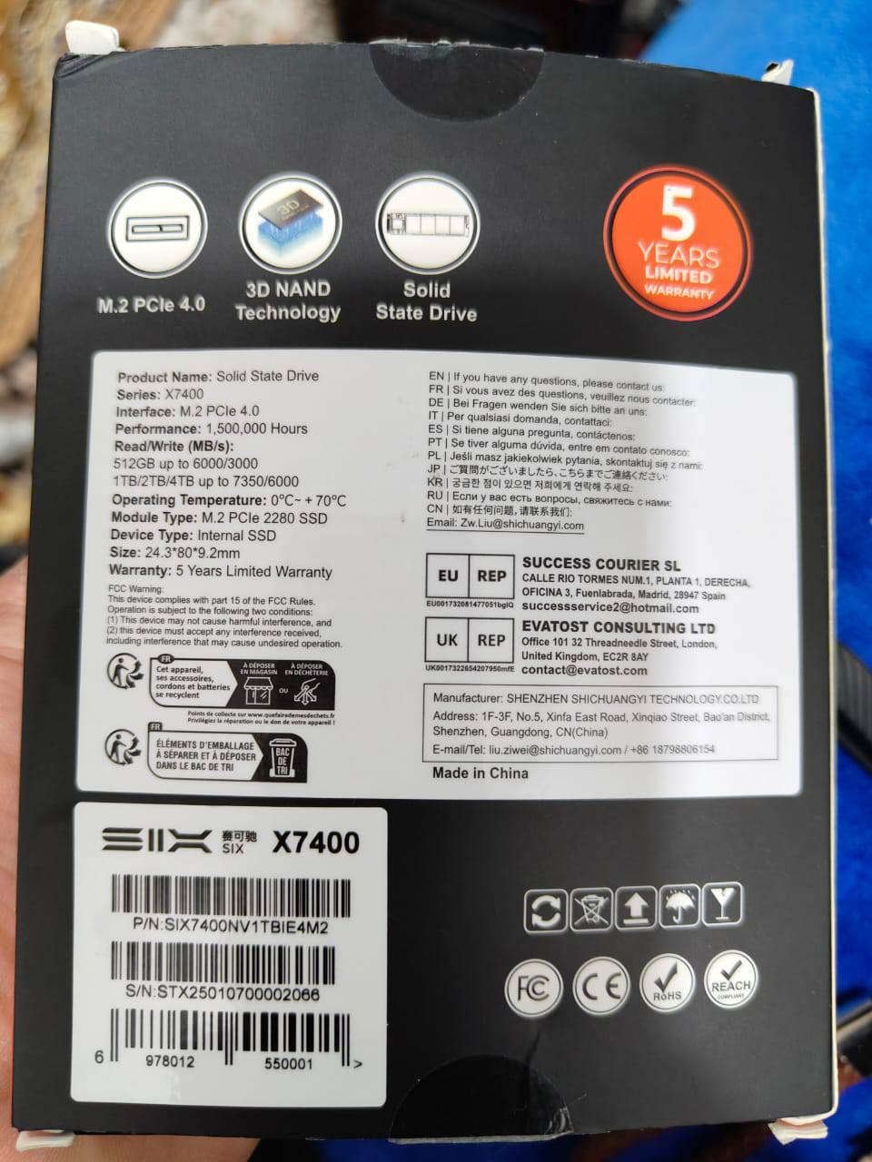 هارد m.2 ماركة معروفة الحجم 1 تيرا والسرعة 7350 ومفحوص.. السعر 100 الف


**إذا كنت صاحب هذا الإعلان وتريد حذفه لأي سبب، رجاءا أرسل رسالة إلى الدعم الفني**