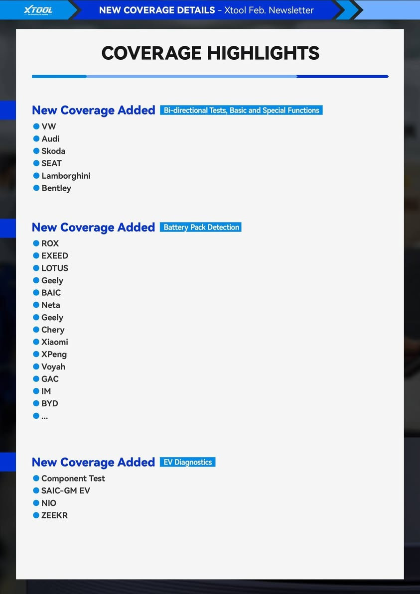 🚗 تحديث كبير لشهر فبراير لجهاز الفحص مالك!
تغطية أكثر لماركات مطلوبة مثل: 🔧 فولكس فاجن وأودي
⚡ سيارات كهربائية مثل كاديلاك ليريك وغيرها
🔋 توسيع فحص بطاريات (Battery Pack)
هذا يعني سيارات أكثر تكدر تفحصها بالمحل مالك.

👇 سؤال سريع للفنيين: شنو أكثر سيارة دا تسبب لكم صداع بالفحص هالفترة؟
#حياة_الميكانيكي #تصليح_سيارات #فحص_السيارات #فحص_السيارات_الكهربائية #فنيين_أمريكا #عدة_الورش #xtool #برمجة #تصليح_السيارات


**إذا كنت صاحب هذا الإعلان وتريد حذفه لأي سبب، رجاءا أرسل رسالة إلى الدعم الفني**