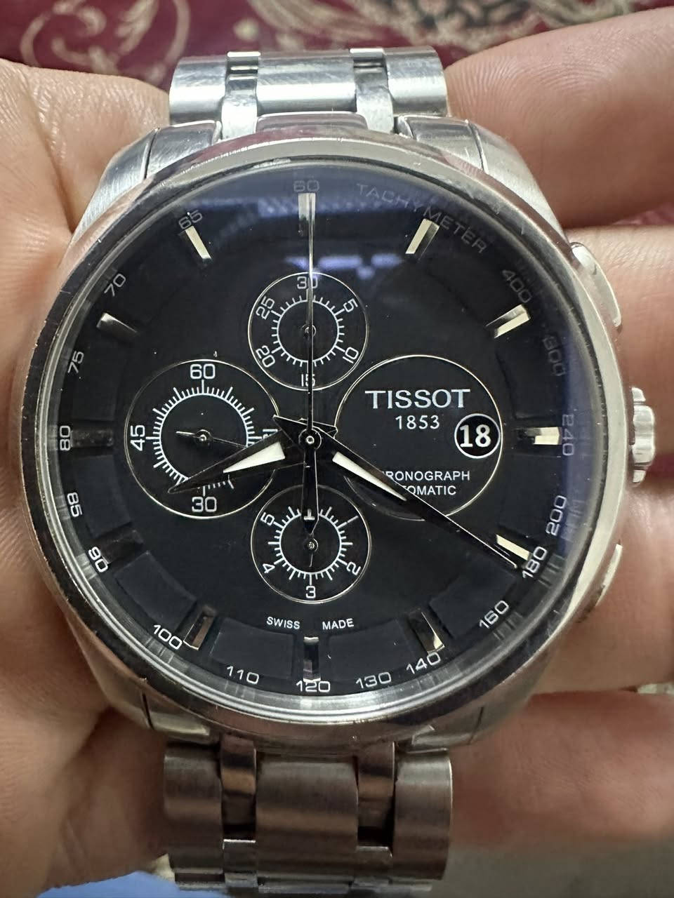 تيسوت قطر ٤٨ كرونو كراف اوبن باگ كيس
سير حديد. 
نضافة ممتازة 
اصدار ٢٠١٦
كرونوكراف 
ست اميال نضام جدا معقد 

للتواصل 
***********
