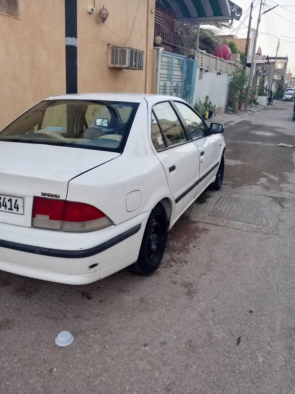 سمند للبيع مديل 11بسمي سنويه إلى 31هزه جديده مكينه كير حدادي جدد كهربائيات كلها شغاله تبريد ينهض بس ما اعرف نقص غاز بوري ما ادري كمبريسر يشتغل ابيع عاطل بيها بس بنيد طاير وشبر با جاملغ الخلفي ولباقي كفاله من الصبغ ولفتح ولتبديل سياره جاهزه خير من الله اكلج طبي السعر 38وبيها مجال حك الجيه مكاني نجف ***********
