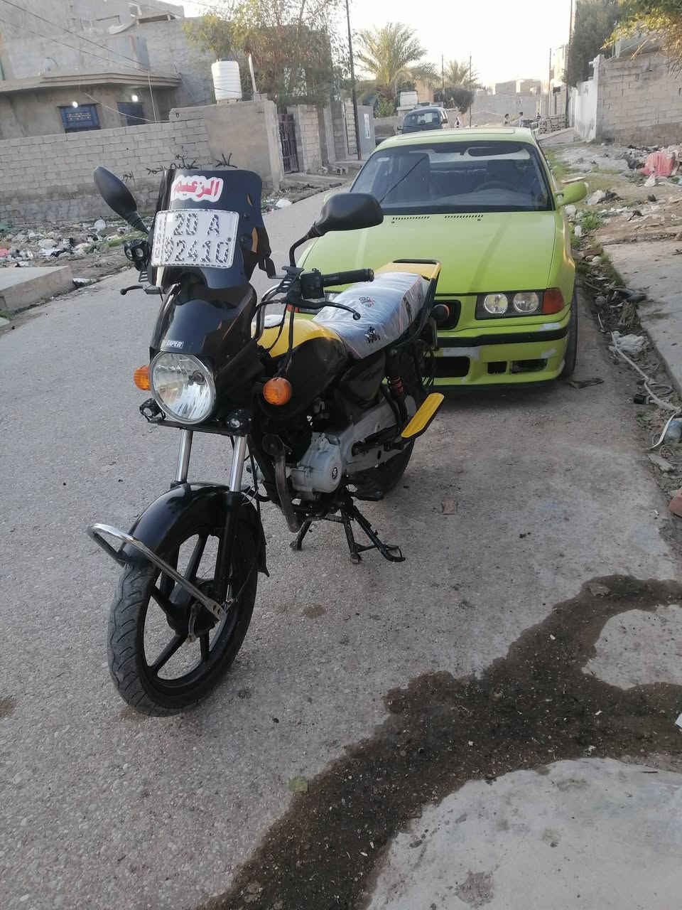 سلام عليكم دراجه بوكسر موديل ٢٠محرك جديد مرقم ديالى تحويل مباشر الاتصال ***********
