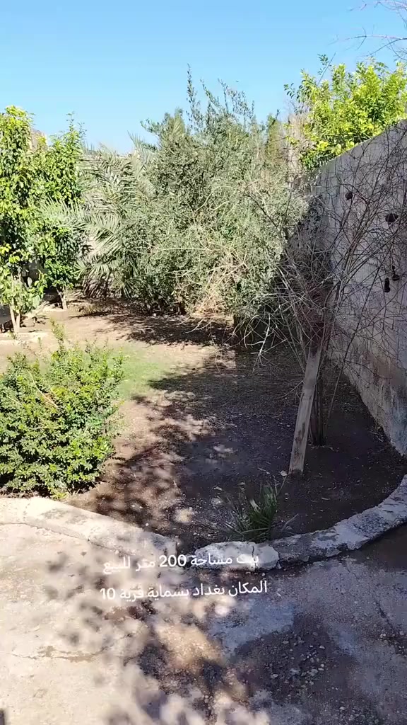 🏠✅ بيت مساحة 200 متر للبيع

المكان بغداد بسماية قرية 10 مقابل معمل  الطابوك

يحتوي على غرفتين نوم و صالة واستقبال و مطبخ
حديقة جبيرة مثل ما وضح بل تصوير
خدمات ماء كهرباء تبليط مدارس منطقة متكاملة
 مكتب بغداد للعقار ***********
سعر مناسب كلش
