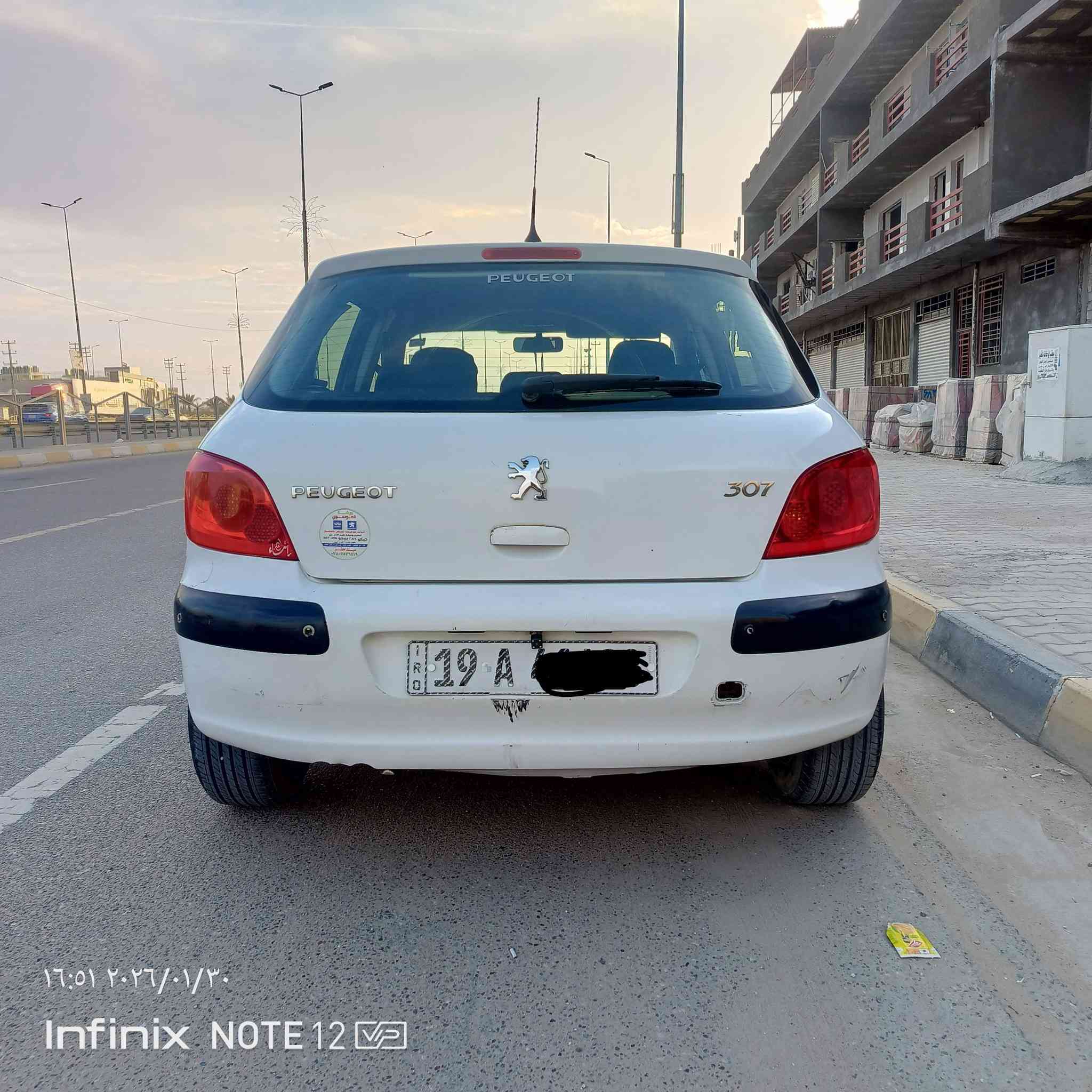 بيجو 307 فرنسي للبيع
موديل 2006 حجم المحرك 2000 سياره جاهزه تبريد  كهربائيات تخم تاير جديد دواخل نظيفه رقم كربلاء انكليزي سنويه لل 27 اباسمي السياره السعر 55 وبيه مجال
للتواصل 
***********
***********
