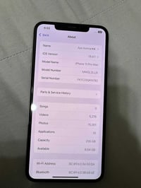 للبيع 11 برو ماكس  البطاريه🔋76 الذاكره 256 الجهاز ممفتوح 🆕 جديد   0771...