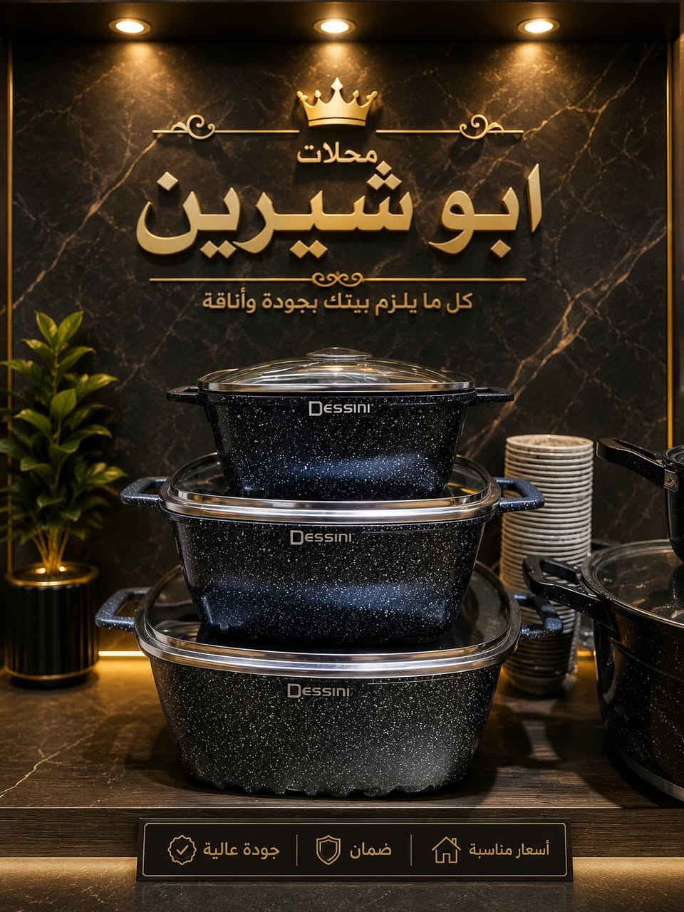 محلات أبو شيرين

للأدوات المنزلية
طقم Dessini الفاخر
جملة ومفرد

✨ جودة عالية
✨ أسعار تنافسية

العنوان: القيارة - فرع الأطباء


**إذا كنت صاحب هذا الإعلان وتريد حذفه لأي سبب، رجاءا أرسل رسالة إلى الدعم الفني**