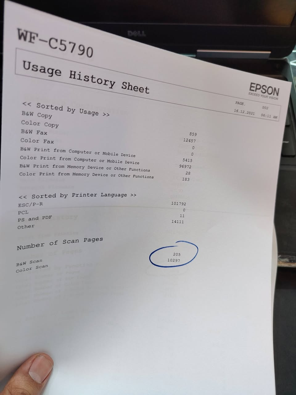 طابعة إبسون 5790 مستعملة  الغنية عن التعريف  وموجودة في كل مكتب أو مكتبه  ومثل ما موضح بالفيديو وشنو من فحص تريد سوي والهيد مداخل صيانة ابد  تم الشراء جديده وليست باله وموجودة التفاصيل بالفيديو والصور.. 

مواصفات الطابعة :
- طابعة حبر سائل اقتصادية جدا
- ملغية الشرائح
- سرعة طباعة 25 نسخة في الدقيقة 😎
- دوبلكس طباعة تلقائية على الوجهين
- سكنر + فيدر نسخ تلقائي على الوجهين
- تدعم الاتصال من خلال الواي فاي , واي فاي دايركت , Ethernet , USB
- تدعم الطباعة على قياسات A4 وA5 وA6
- سحب خلفي لسحب الورق السميك الى 300غ
- شاشة لمس سهلة التحكم
- طباعة وسكان مباشر من الفلاش ميموري

مكاني بغداد 
للاتصال :
***********
السعر ٥٠٠ ألف غير قابل للتفاوض 
ميعجبك السعر لا تعلق موجود اتصال 

مع الطابعة جهاز التصفير صندوق النفايات... والي سعره ٣٥ الف بالسوق 
وألف عافيه إلي يأخذه

