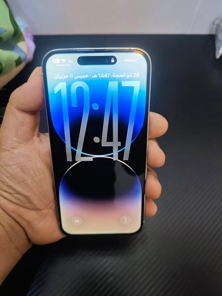 🔥 iPhone 14 Pro Max أبيض بحالة ممتازة
✅ الجهاز نظيف جداً وخالي من العيوب
✅ Face ID شغال بكفاءة كاملة
✅ بطارية 82%
✅ شاشة مبدلة وتعمل بشكل طبيعي
✅ أداء سريع وسلس بدون أي مشاكل

جهاز مرتب وجاهز للاستخدام مباشرة، مناسب لليدور على برو ماكس بسعر مناسب650 . التواصل للجادين فقط.اتصال ***********
