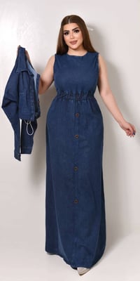 فستان طويل • جينز صيني • مقاسات M-4XL