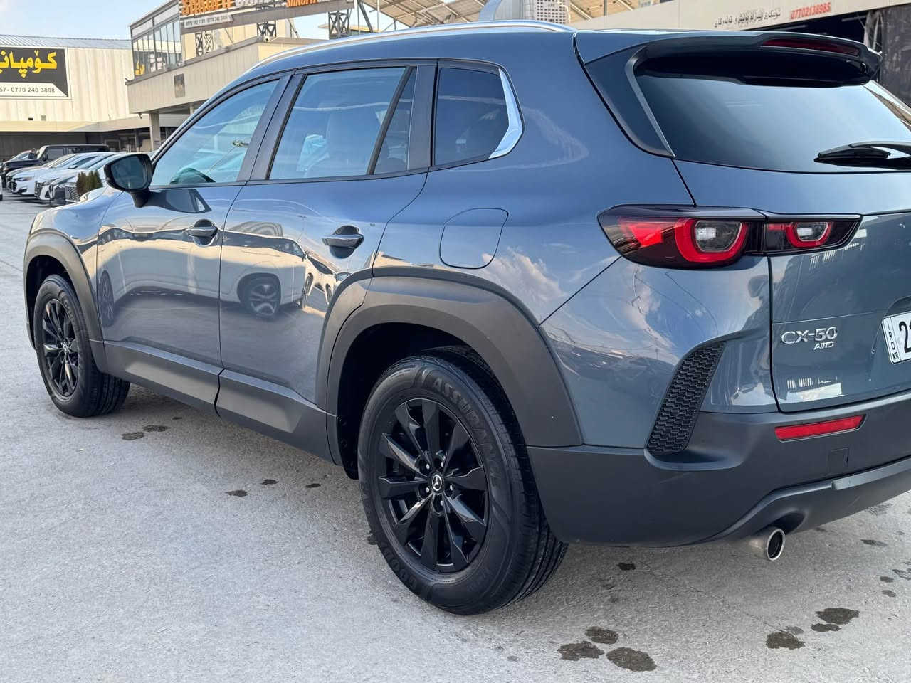 مازدا CX_50
2023  
٢ پارچەی  بۆیاخە
ڕەنگی چیمەنتۆی
مواصفات PREFEERT PLAS
لایت زینۆن ، ویل کڕۆم ، پانۆارامە، ڕادار ، ئاوینە ڕادار ، ئاوینە ئیشارات ، دەسک بصمە ، کوشن هیتەر ، سوکان ڤۆلیوم ، سوکان تەلفون ، بصمە ، بریک بصمە ، کوشن جلد ، شاشە ، SPORT ، صندوق جگ ، بگ لایت لید ، کامیرە
ـ4x4
مەکینە 2.5 بێتۆربۆ
بۆ زانیاری زیاتر کۆمینت یان پەیوەندی بکە ☎️. 
*********** 
207 مەجال السليمانية, العراق
