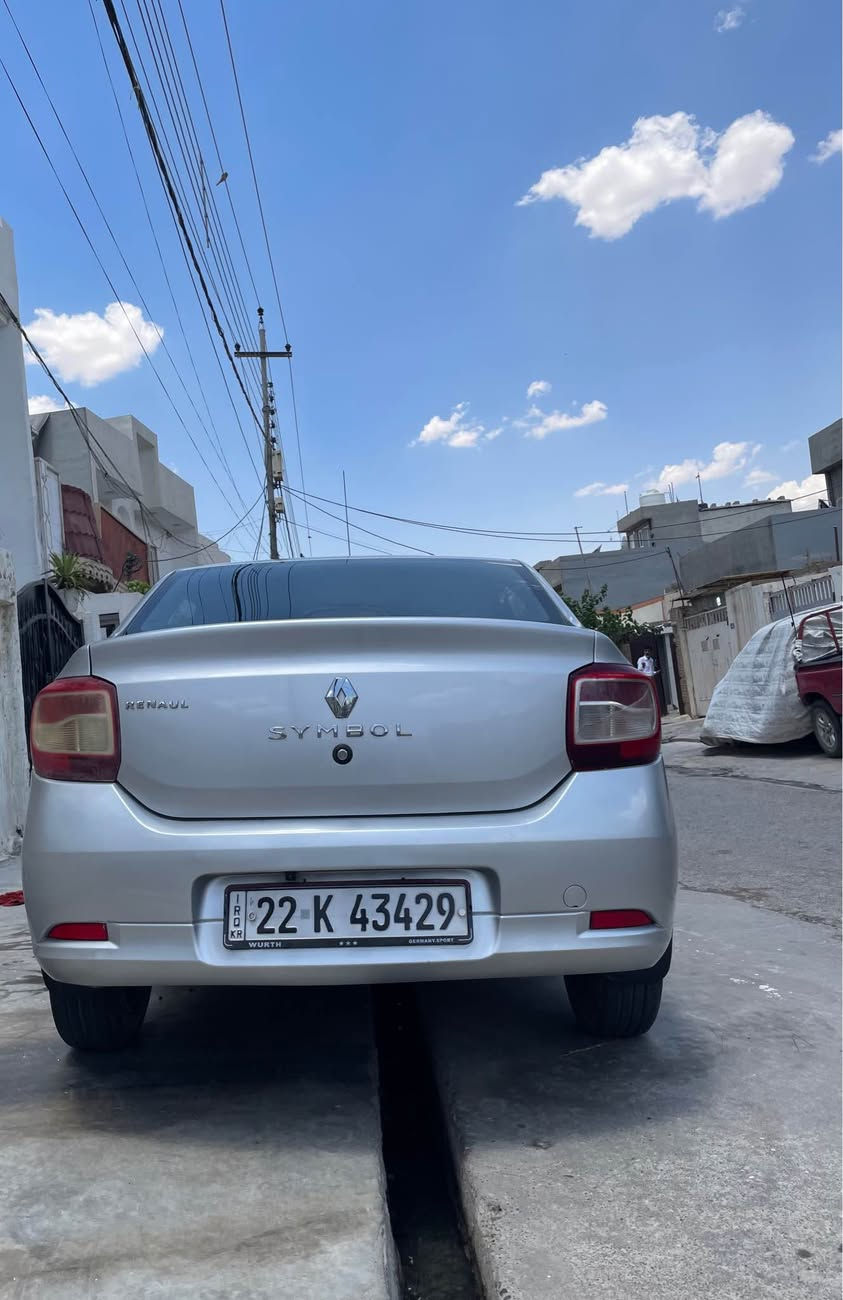 Renault symbol 2016
گێڕو مەکینە بەشەرت 
تەبریت سارد و گەرم بەشەرت
بەناوکردن بەشەرت هەزەی تا ٢٠٢٨ نوێیە 
بەناوکردن بەشەرت بەناوی خۆمە
تەقەوڕەقە بەشەرت
عام پەمپە لۆجوانی دەعم و وەرگەڕان بەشەرت پێش و پشت کەپس 
ABS
ECO MODE
شاشە ئایپاد و کامیرە
نرخی ٥٧ وەرەقە قوفڵ
***********
 تێبینی غازی تەبریدی کەمە دەبی تێبکرێتەوە أربيل, العراق
