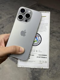 ايفون 15 برو فقط ذاكرة 256 بطارية 85 نموذج M ماستر كامل ملحقات لك مكفو...