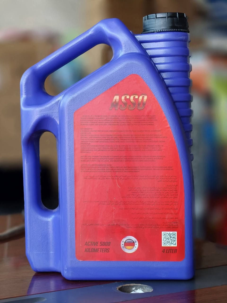 ✨ زيت المحركات  أسو [ASSO] ✨
للبيع جملة الى كافة المحافظات العراق 
🛠️ يحافظ على قوة محركك ويطيل عمره
🛢️ يقلل من الاحتكاك ويوفر حماية كاملة
فول مواصفات محسنات واضافات 
 4 لتر 
5 لتر 
📌 متوفر بدرجات اللزوجة:

SAE 10W-30
SAE 20W-50
   SAE HD50
   SAE HD70

🚗 مناسب للسيارات والباصات والشاحنات.
العنوان موصل _ كوكجلي
مع خدمة توصيل مجاني
لطلب  اتصل 
***********
***********
@إشارة
