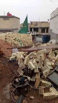 بغداد • عمال تصعيد • تكشير جدران