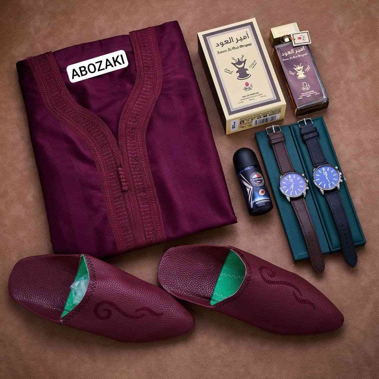 تقليدي للرجال

👈كندورة مطروزة خدمة متقونة
👈بلغة فاسية
👈2 ساعة جلد (أسود + قهوي)
👈عطر شرقي (أمير العود) 100ml
👈مزيل العرق (ستيك)
🏷️مقاسات البلغة: 41_42_43_44_45
🏷️مقاسات الكندورة: L xL xxL 3xL


**إذا كنت صاحب هذا الإعلان وتريد حذفه لأي سبب، رجاءا أرسل رسالة إلى الدعم الفني**