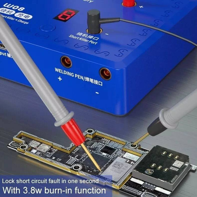 جهاز لحام موضعي صغير للبطاريات من إنتاج شركة Mechanic، طراز W08. 
يستخدم بطارية ليثيوم عالية المضاعفة كمصدر للطاقة.
مناسب للحام الدقيق لمكونات الهواتف المحمولة الإلكترونية وصفائح النيكل لبطاريات الليثيوم ولوحات الدوائر المطبوعة للبطاريات (PCB).
يستخدم أيضًا للكشف عن أعطال الدائرة القصيرة في اللوحات الأم للهواتف المحمولة أو أجهزة الكمبيوتر.
يجمع بين وظائف اللحام الموضعي وكاشف القصر والشحن

ما يشتغل اعتقد بطاريته منتهيه
قيم باللي يرضي الله واخذه 
سعره بالمواقع 126 دولار


**إذا كنت صاحب هذا الإعلان وتريد حذفه لأي سبب، رجاءا أرسل رسالة إلى الدعم الفني**