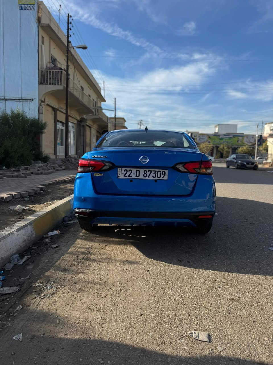 نيسان فيرسا وارد امريكي موديل ٢٠٢٢ رقم اربيل سنوية  ٢٠٢٨ ضررها باب السايق وباب خلف السايق  تبديل والجاملغ الامامي بارد فقط للاتصال والاستفسار الاتصال *********** 
مكان السيارة كركوك سعرها ١١٨$ وبيها مجال
