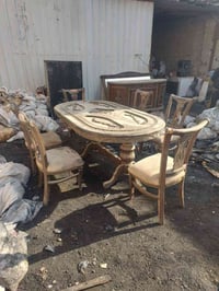 الحبيبية • طقم طعام انتيكا • ست كراسي