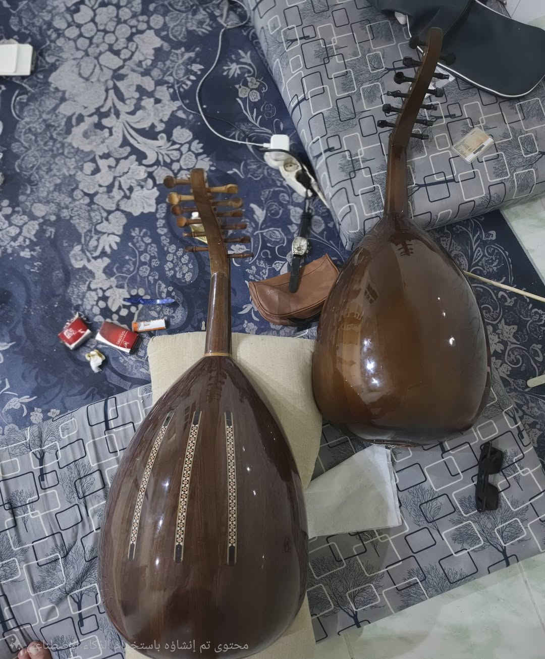 للبيع تواجد سليمانية
العود الاول :لؤي كهموز
الوجه: سيدر 
الظهر : جوز 
مفاتيح ومسطرة :ابانوس 
اوتار :لؤي كهموز 

الثاني :علي خليفة
الوجه سيدر 
الظهر:جوز وورد 

الاوتار :بحاجة الى تبديل 
بحالة جيدة 
السعر ٥ ورقات للاثنين
صوت العودين موجود بالمنشور


**إذا كنت صاحب هذا الإعلان وتريد حذفه لأي سبب، رجاءا أرسل رسالة إلى الدعم الفني**