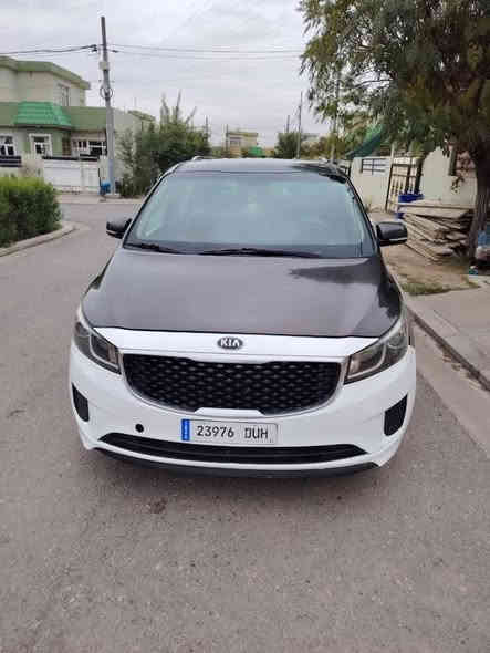 #كيا سيدونا للبيع
موديل ١٧ ابيع محزمه وبيها ٣ قطع ممصبوغه 
ضربتها خفيفه ومحزمه اثر جراد 
السعر 158عليها غرامات 8ورقات تنزل من سعر  سياره وانته تدفع الغرامات 
للاستفسار الاتصال على الرقم التالي ***********مكانه الانبار القائم مدينه السكنيه أو اربيل
