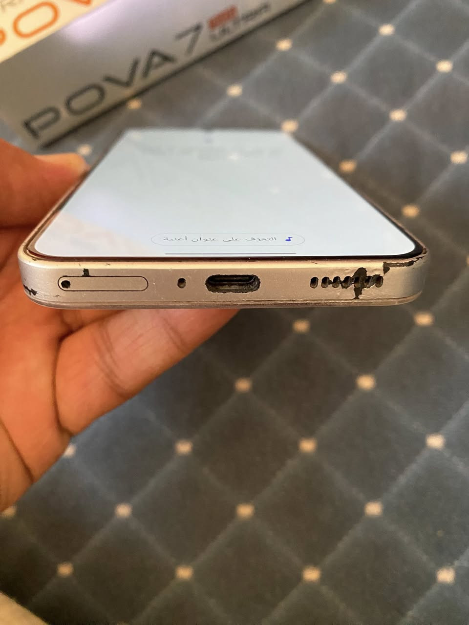 السلام عليكم 
للبيع  Tecno pova 7 ultra 5 g
عملاق شركة تكنو 
شاشه Amoled بمعدل تحديث يصل الى 144 هيرتز
وبذاكرة 256 كيكا بايت 
وعشوائية 12+12 كيكا
سماعات ستيريو 
معالج قوي  8350 Dimensity ultmate
من شركه ميدياتيك
كاميرا اماميه لدقه 13 ميكا
وخلفيه بدقه 108 ميكا بكسل 
بطاريه عملاقه بسعه 6000 ملي امبير
بصمه مدمجه بالشاشه 
الجهاز مثل ماموضح بالصوره بي دوت ازغر من الكاميرا الاماميه نقطه سوداء في الشاشه مبيه اي تاثير 
حواف الجهاز بيه ضربات اثر استخدام بدون حافضه 
ملحقاته كامله شاحنه 70 واط 
السعر المطلوب 290 الف. قفل. 
متوفر توصيل


**إذا كنت صاحب هذا الإعلان وتريد حذفه لأي سبب، رجاءا أرسل رسالة إلى الدعم الفني**