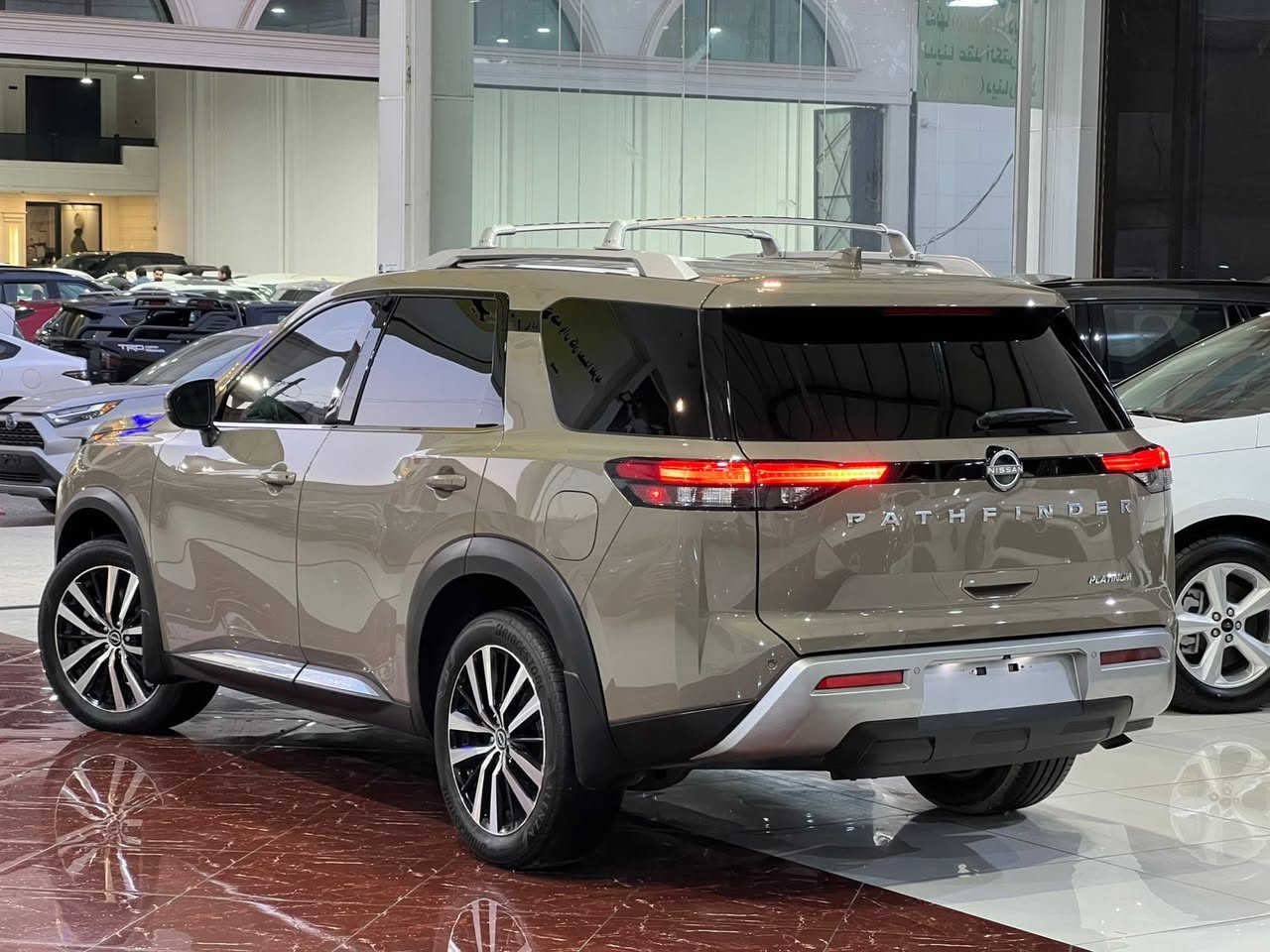 نيسان باسفندر 
موديل : 2024
ماشي : 23000 ميل
السيارة : بدون رقم يترقم الشمالي
السيارة : 1 قطعة سبوخ
مواصفات : بلاتينيوم فول مواصفات 
محرك : 6 سلندر فقط بنزين
حجم محرك : 3500
كراسي : 7 راكب
تبريد خلفي
عنوان : اربيل داخل معرض/شركة سامان ابراهيم محمد
***********
***********
