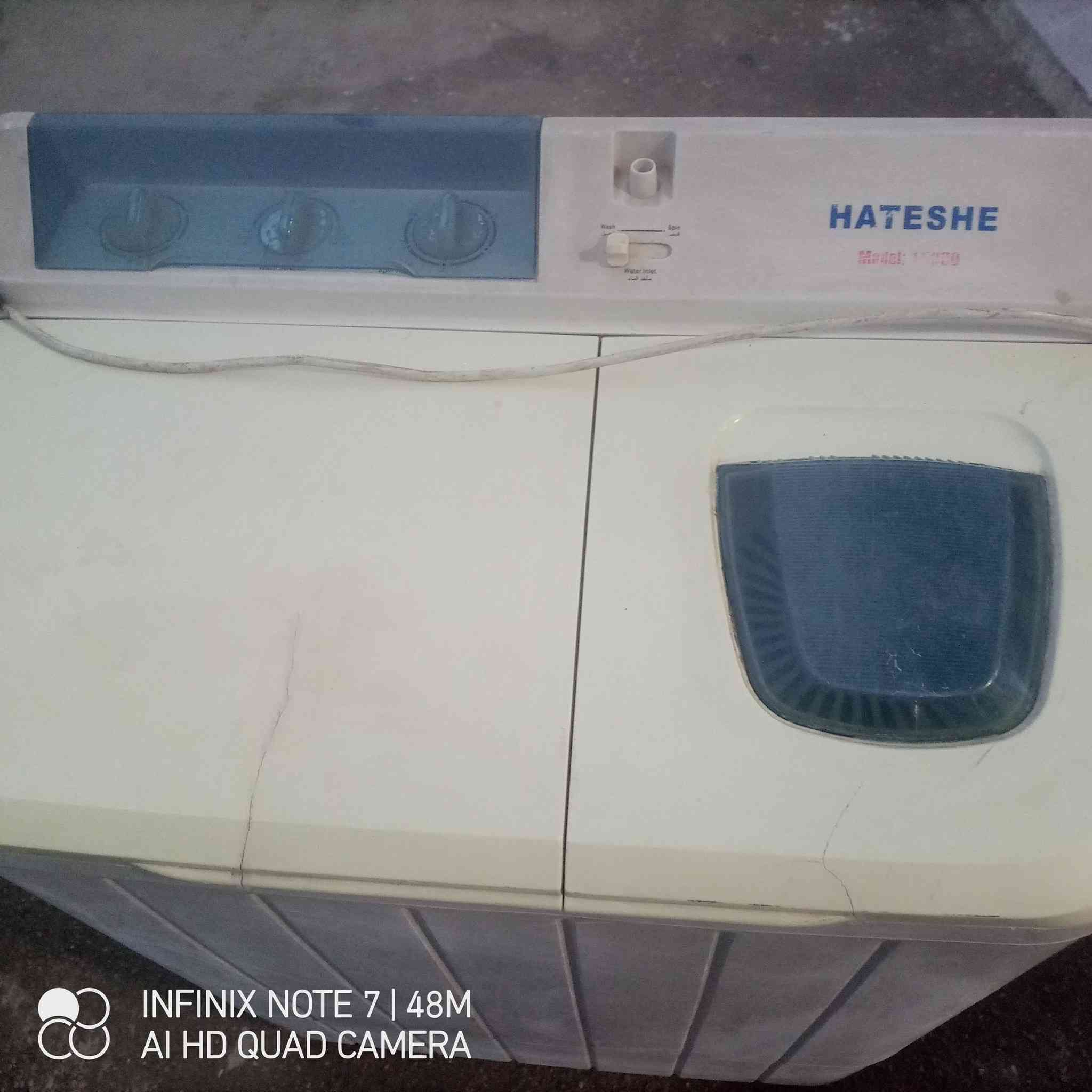 غساله هيتاشي للبيع نظيفه شرط تاخذها بيها عيب مرجوع غسل تنشيف السعر٥٠الف الاتصال***********
