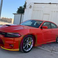 بسم الله دوج جارجر جي تي  ‏DODGE CHARGER  GT.2022  اللون: برتقالي  (مم...