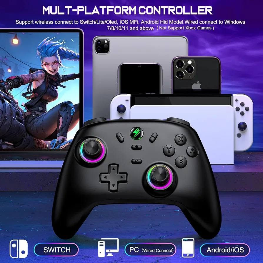 السلام عليكم
وحدة تحكم لاسلكية من طراز NC500 متوافقة مع أجهزة Nintendo Switch والكمبيوتر الشخصي.

. تتميز بعصا تحكم ذات تأثير هول للقضاء Hall Effect Joysticks( على الانجراف وتحسين الدقة.

تتضمن إضاءة RGB قابلة للتخصيص ومحركات اهتزاز مزدوجة لتجربة ألعاب غامرة.
تدعم أنظمة  نينتندو iOS/Android/Windows
السعر 20 الف


**إذا كنت صاحب هذا الإعلان وتريد حذفه لأي سبب، رجاءا أرسل رسالة إلى الدعم الفني**
