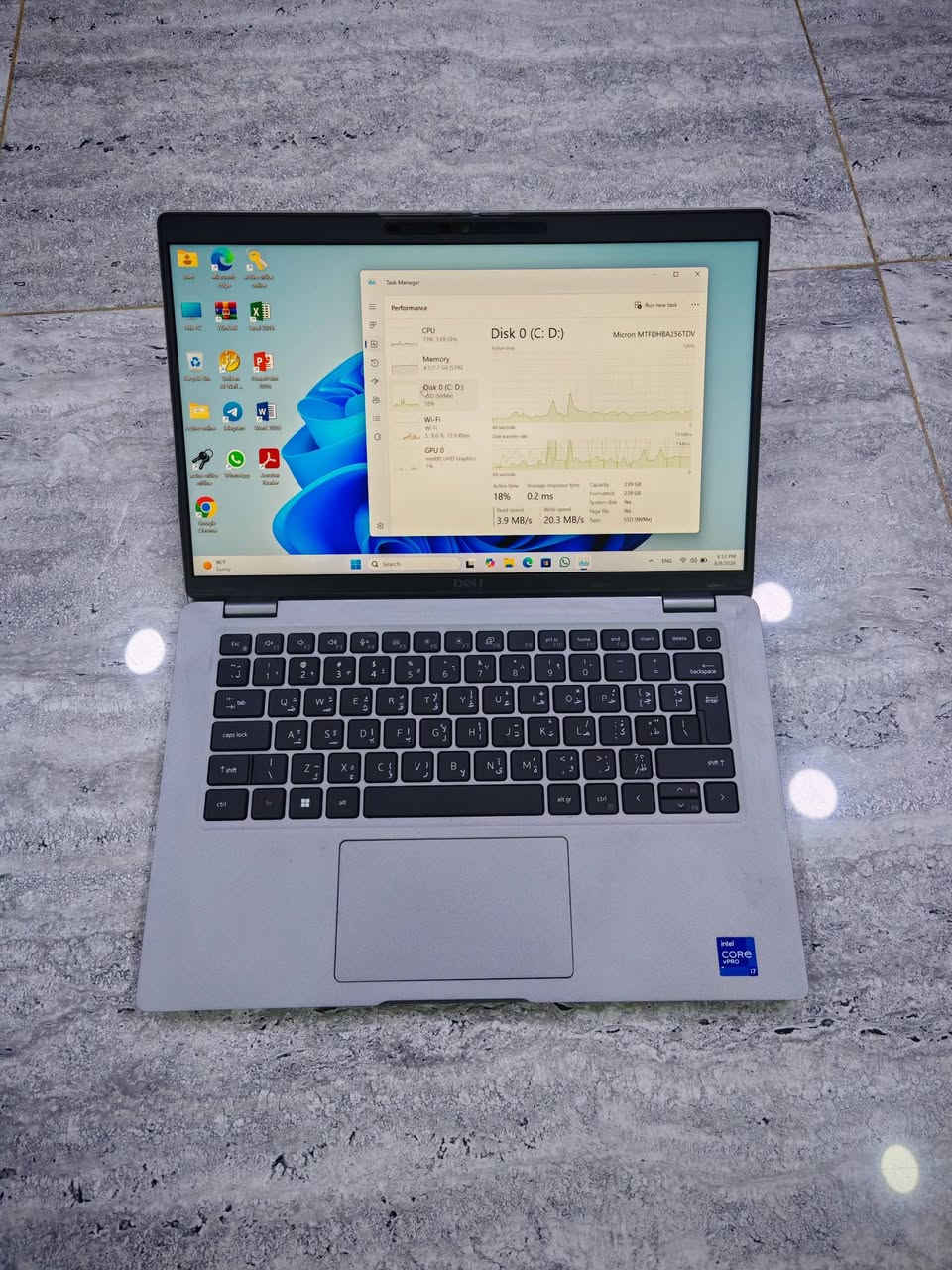 🔥 كوراي 7 جيل 11 بشاشة لمس 🔥

- للمهندسين والمصممين واصحاب المشاريع الكبيرة ومحبي الالعاب 🙏

Dell latitude 5421 
- المعالج : core i7 جيل 11 فئة " H "
- الرام :  8GB DDR4 قابل للتطوير
- التخزين : 256GB SSD NVMe قابل للتطوير
- كارت الشاشة : 4GB داخلي 
- الشاشة : 14.1 FHD لمس 

المميزات :

✅ نضافة 99٪ .
✅ كيبورد ضوئي عربي انجليزي . 
✅ نظام التشغيل ويندوز 11 برو مع البرامج الاساسية.
✅ بطارية ممتازة (ساعتين الى اربع ساعات) . 
✅ يشحن عن طريق Type-C . 
✅ يحتوي على جميع المنافذ التي تحتاجها. 

يشغل بسلاسة  :
✅ AutoCAD
✅ 3Ds Max
✅ Adobe Photoshop
✅ Illustrator
✅ Valorant
✅ eFootball
✅ Fortnite
✅ PUBG
✅ FIFA 
✅ GTA

الملحقات تشمل 🎁
الشاحن الاصلي - ماوس - حقيبة 

توصيل متوفر لكل العراق 🚚🇮🇶

السعر / 450الف دينار عراقي /

◀️  متوفر اسعار خاصة لأصحاب المتاجر  ◀️

اتصال : ***********
واتساب : ***********(واتساب فقط)

