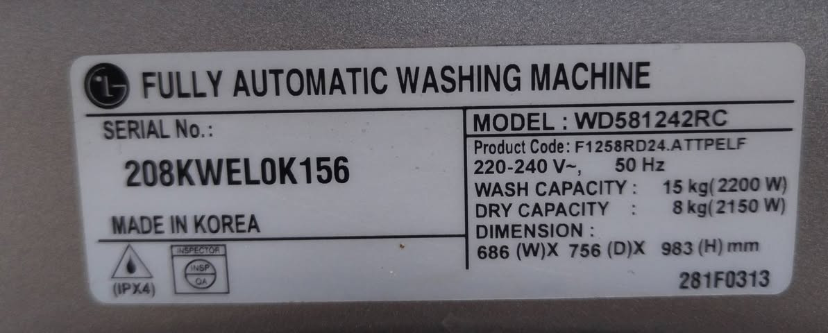 غسالة 15 كيلو LG كوري اصلي
بلادي وضع شركة استعمال قليل جدا العنوان موصل جانب الأيمن رجم حديد 
***********
***********
