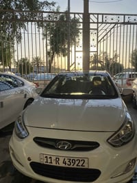 اكسنت 2016خليجي  محرك 1600 دوش  صبغ: نص البنيد، الجاملغ الأمامي و الجا...
