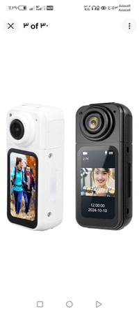 كاميرا أكشن صغيرة • مقاومة للماء • ٩٠ دقيقة