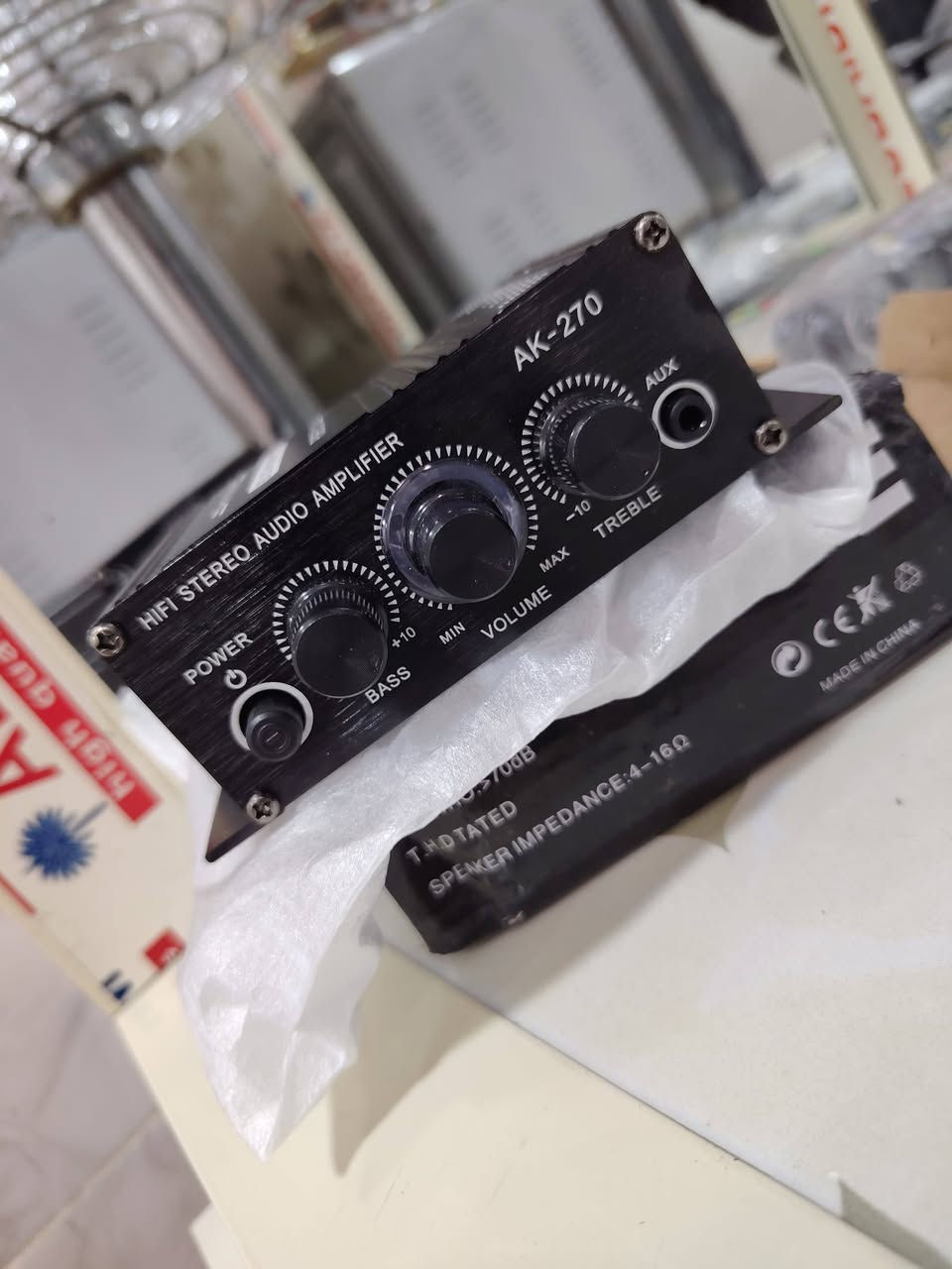 جهاز صوتي بهذا الشكل
جديد غير مستخدم


**إذا كنت صاحب هذا الإعلان وتريد حذفه لأي سبب، رجاءا أرسل رسالة إلى الدعم الفني**