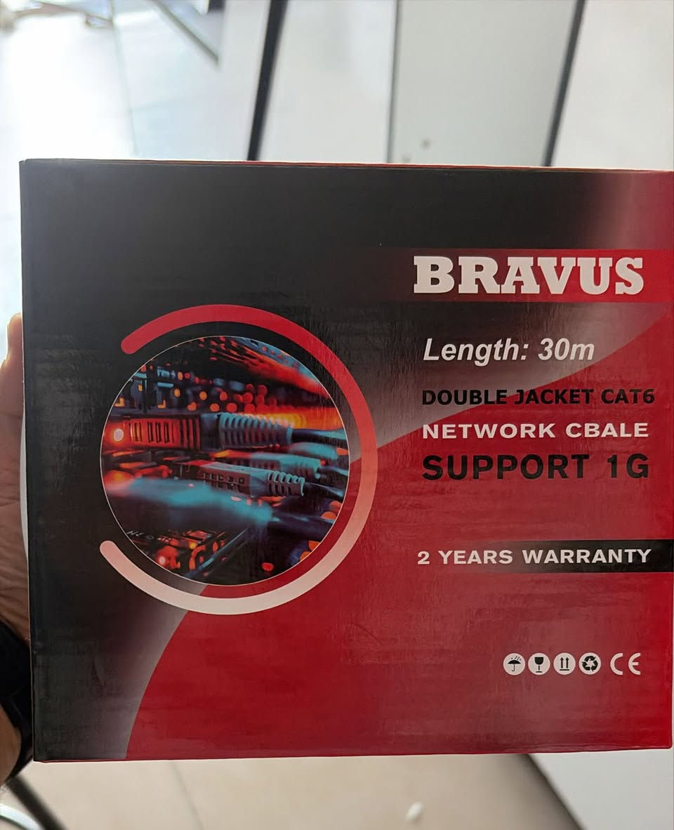 🛜🛜 وصل ارقى كيبل بكل العراق ⭐️⭐️

🔶كيبل انترنيت  دبل غلاف BRAVUS  CAT6 🔸
🔸كيبل دبل جاكيت قوي جدا 🔸
🔸يعبر ١ كيكا حقيقي 🔸
🔸ضمان استبدال سنتين حقيقي🔸
🔸مصنوع من مواد جديدة وليس معادة 🔸
🔸كيبل خارجي مقاوم للظروف الخارجية 🔸
🔸القياس متر حقيقي وليس يارد 🔸
🔸بلإضافة الى كيبل انترنت واحد متر 🔸
—————————————————-
‼️ القياس 20 متر  

 تعبئة الكارتون 40 قطعة
—————————————————
 ‼️ القياس 30 متر 

تعبئة الكارتون 30  قطعة
—————————————————— 
‼️ القياس 40 متر 

تعبئة الكارتون 24 قطعة——————————————————
‼️ القياس 50 متر 

تعبئة الكارتون 20  قطعة

📦يوجد توصيل جميع محافظات العراق 
☎️‏‭0771 078 7700‬
