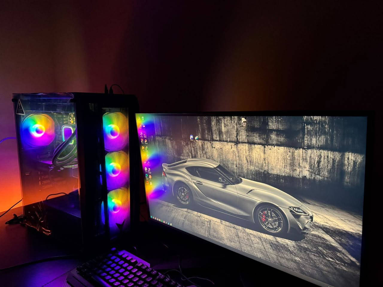 سلام عليكم
مكلف بالنشر
تجميعة وشاشة مونيتر للبيع
مستخدمة كلش قليل
السعر مليون و250 الف
RYZEN 5 AMD 7600X TRY
Blade-RGB Black DDR5 16GB (2x8GB) 5200 MHz

GIGABYTE SSD G440E 1TB M.2 1TB 4000E

GIGABYTE-M/B B650M H 1.3

ZOTAC RTX 5060 8GB

LE520 CH
VENTO VG15FE Case PSU FSP(HD3-650,80+Bronze)W4*FIX RGB FANS
مواصفات الشاشة
الاسم     MSI MAG 275QF E2I 
نظام Ips
210 فريم
زمن الاستجابة 0.5
السعر 250 الف


**إذا كنت صاحب هذا الإعلان وتريد حذفه لأي سبب، رجاءا أرسل رسالة إلى الدعم الفني**