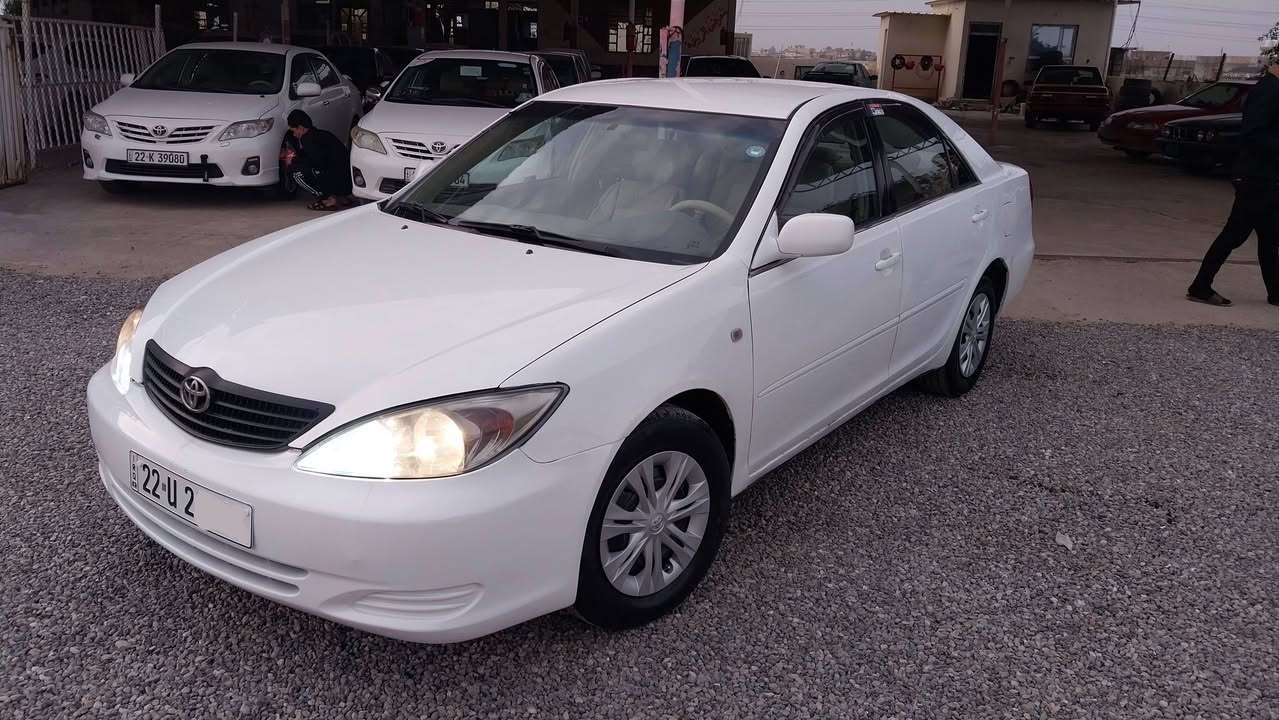 سلام عليكم.      السعر 85 وبيها مجال
تويوتا كامري خليجي 
موديل 2004 ياباني اصل 
صبغ بيها مكانات ابيع حزام بدون دواخل او ضربه
محرك 6 سلندر والكير اوتو بحالة الشركه
صدر امامي خلفي جديد وطخم تايرات جديد
دوشمه جديده كهربائياتها كلها شغاله 
رقم اربيل  بسمي 
سنويه ورقم وهزه مجدد لحد 2031
عنوان موصل برطله 
رقم الهاتف ***********/***********
