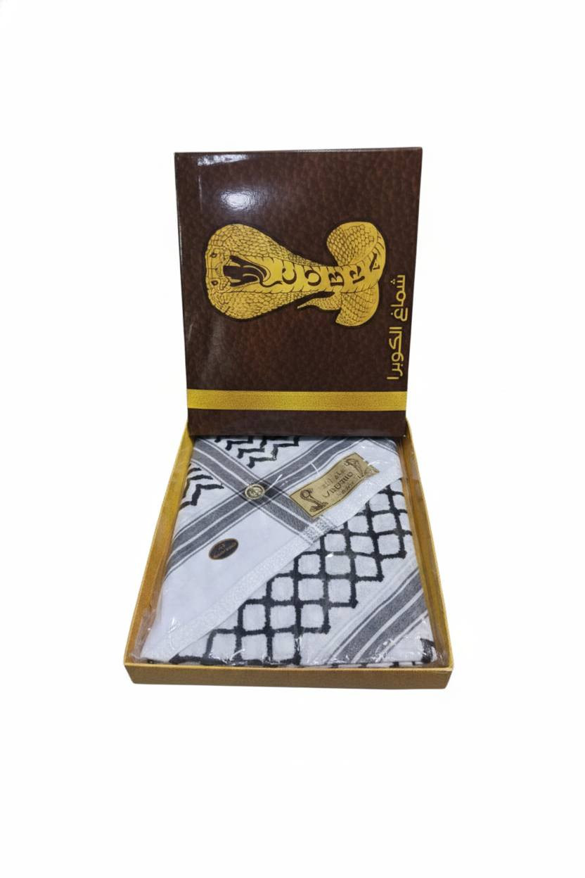 يشماغ الكوبره الاصلي
قياس 55/60
محل محمد بشار الصيادي 
كوت سوق العبي الرجالي 
***********
