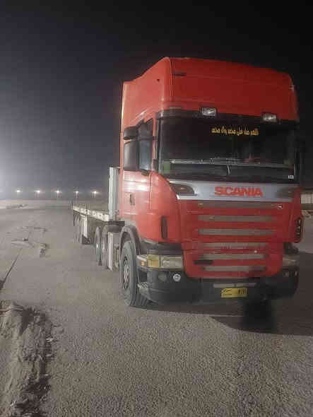 سيارة سكانيا للبيع موديل ٢٠٠٧ رقم صلاح الدين سنكل أمامي مكفولة قمارة وشاصي ومحرك وكير واكسل كير اوتوماتيك وكالة فقط عربانة حدادي طول ١٢،٥ تايرات الراس جديد وتايرات العربانه ٧٠% سعر بس الراس ١٥٠ وبي مجال واذا راس وعربانه ٢٢٠ وبي مجال رقم التلفون *********** وان شاء الله العنوان بابل الحصوه التوفيق للجميع .
