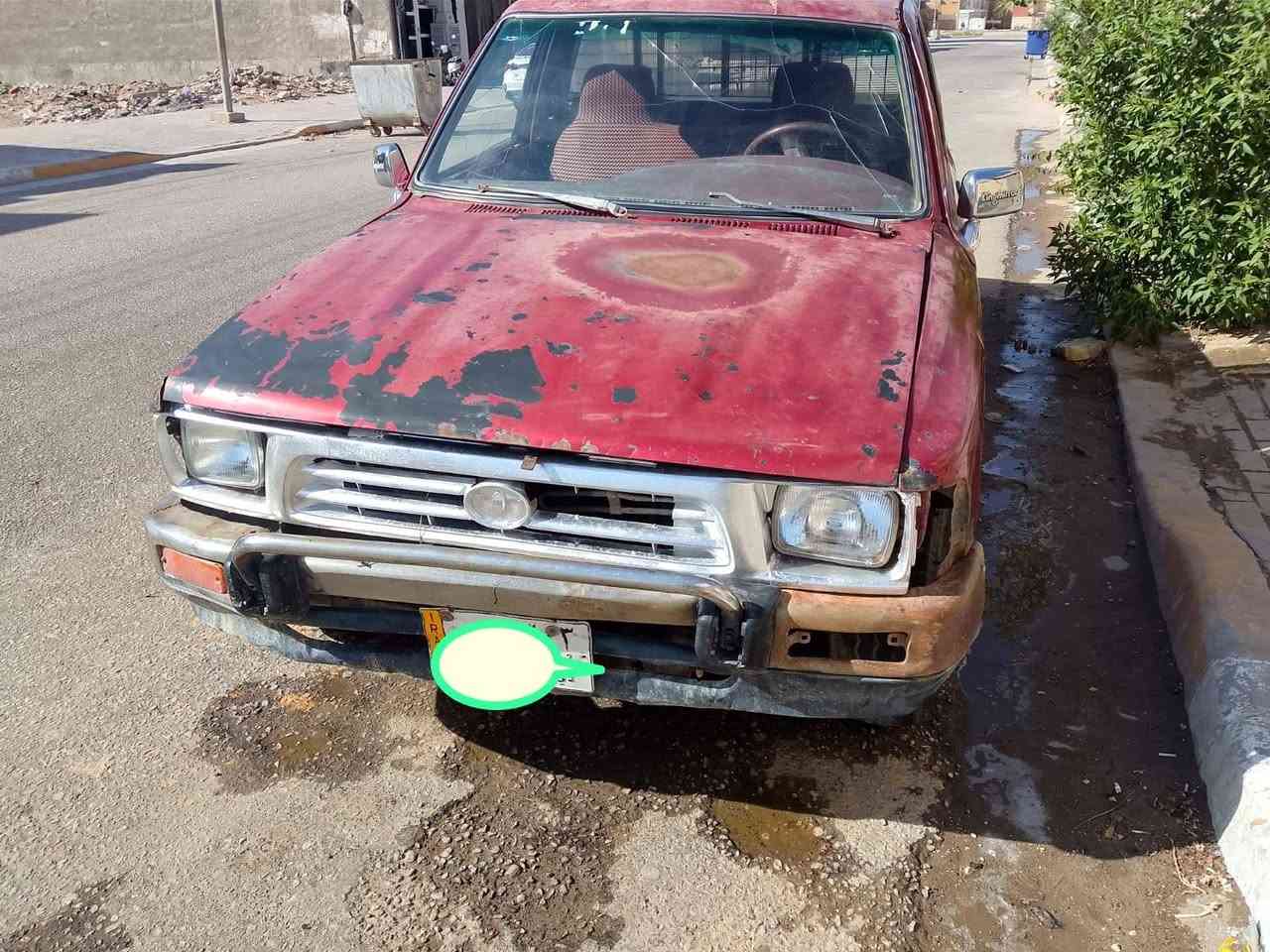 تيوتا ياباني مديل ٩٤ رقم ذي قار ألماني المالك في ذي قار گير اوتماتيك بس البگ بي صفنه والباقي كله جيد موجودة في كربلاء ، السعر ١٥ ورقة رقم الهاتف ***********
