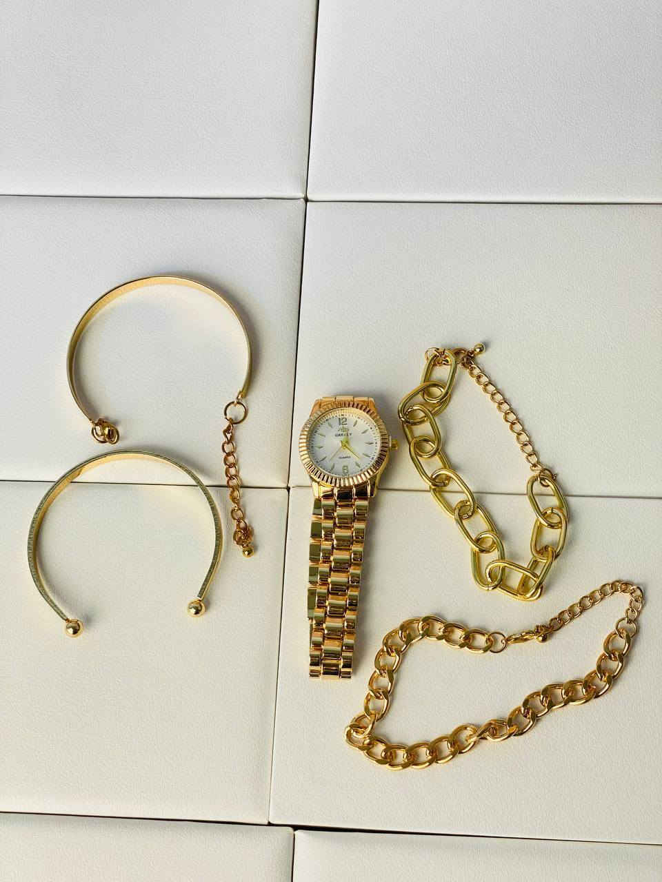 جديدنا مميز💋
♥️سيت اكسسوار♥️

بوكس 🎁 سيت ساعة نسائي
اللون ذهبي يحتوي على. 
ساعة * و سوارات عدد 4  *  طلاء ثابت 💯🔥
بوكس نسائي نازك ♥️
مع علبه خاصه ومميزة

مميزات البكج. 
✅ماكنة ياباني
✅طلاء ثابت
✅ضد الماء
✅ضد الخدش 

سعر البوكس ٢٠  الف 
🚘 يوجد خدمه توصيل لجميع محافظات العراق ٤ الاف 🚘


**إذا كنت صاحب هذا الإعلان وتريد حذفه لأي سبب، رجاءا أرسل رسالة إلى الدعم الفني**