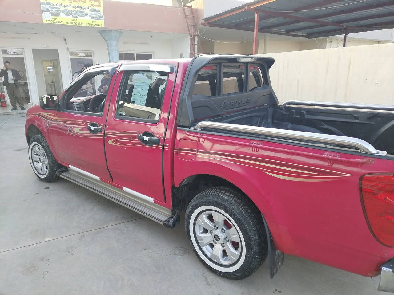 ت  ***********
دێر مەرزی گرێت ویل مودێل 2011مکینە بەخ منفیس گێڕ مکینە اکسل شرط تەخم تایە جدیدە
 سیارە حیزام بەخ کریە لێدان و وەلگەڕاوی نیە 
سعر 38و مجال 
عنوان ڕوڤیا
