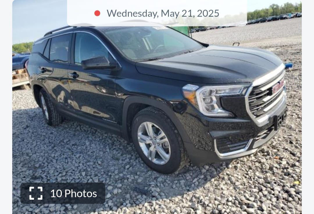 ‏GMC  TERAN 2024 جديدة
فول عدى الفتحه 
بدون ايرباك
جي ام سي تيران 2024  
الحادث /  بدون تبديل ايشي  السياره ليبل واحد فقط صبغ جاملغ خلفي +  ربع باب خلفي عكس السايق 
المواصفات
1-اللون اسود
2-فئهSLE 
3-ويل حجم 18
4-فور ويل 
5-بصمة أبواب مع بصمة تشغيل 
6-ويل كب 
7-كشنات مخمل / حضن رياضي
8-كشنات هيتر  كامل
9-تبريد أمامي خلفي 
10-شاشه كبيره 
11-رادار امامي مانع تصادم 
12-تحديد مسار 
13-كشاف ضباب 
14-وقوف ذاتي
15-كامره خلفيه 
صندوق كهرباء
تحكم كشنات كهرباء
هاند بريك بصمه
16-ماشيه ٢٥ الف  فقط 
بحالة الوكاله التصليح ب دبي  درجة اولى
17-محرك 1500T تيربو 
وباقي المواصفات المعروفه
موبايل: 0776 062 9340‬
***********
