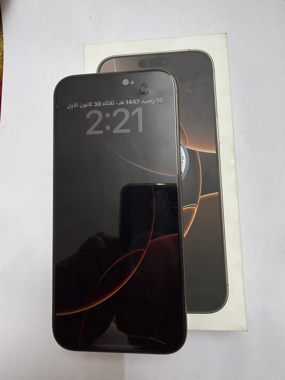 iphone 16 pro max ✨
ذاكره 256
بطارية100 
نظافة 100 
شرق اوسط استعمال قليل ممبدل بي اي قطعة
ضمان ماستر
السعر 1450 
للستفسار ***********
