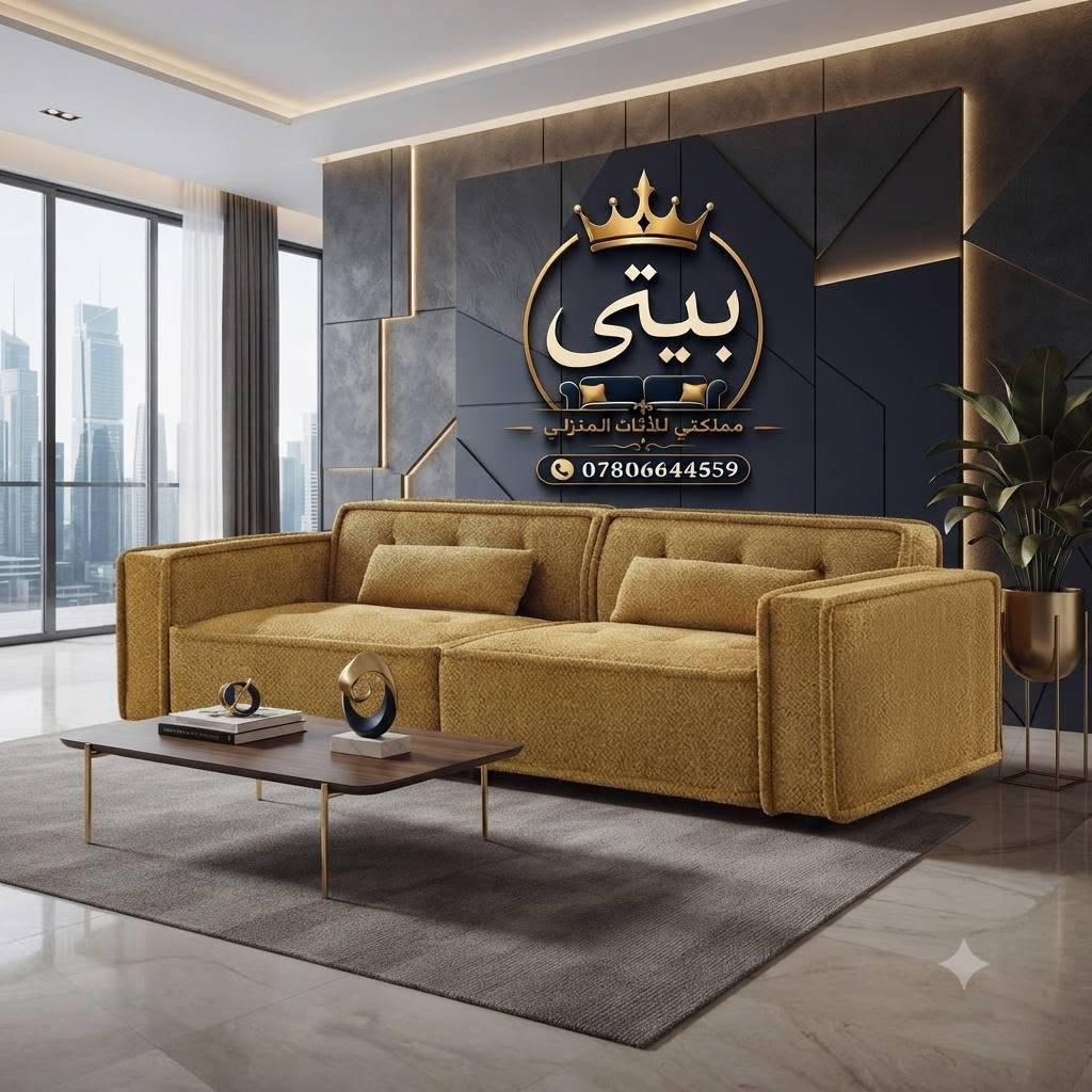 ✨ راحة استثنائية: صممنا الزوايا مو بس للشكل، صممناها عشان تغرق بالراحة بعد يوم طويل.
​بيتك هو مملكتك.. وما يستحق إلا "التاج" اللي يزينه. 💎
​هل أنت مستعد لنقلة نوعية بمظهر بيتك؟
الألوان والقياسات؟ كلها بيدك! إحنا ننفذ حلمك بالتفاصيل اللي تحبها.
​📌 العنوان: (بغداد / السريدات / قرب سيطرة الشعب القديمة)
📞 للحجز والاستفسار: (***********)
🚛 توصيلنا سريع لبيتكم.
